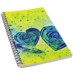 Heart Emotions Love Blue 5 5  X 8 5  Notebook by HermanTelo