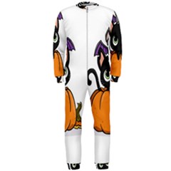 Halloween Cute Cat Onepiece Jumpsuit (men) 