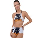 Halloween Cute Cat High Waist Tankini Set View1