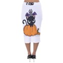 Halloween Cute Cat Velvet Midi Pencil Skirt View2