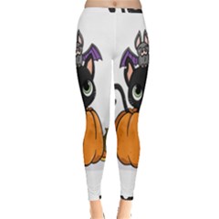 Halloween Cute Cat Inside Out Leggings