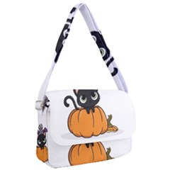 Halloween Cute Cat Courier Bag by HermanTelo