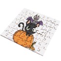 Halloween Cute Cat Wooden Puzzle Square View2