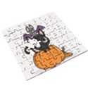 Halloween Cute Cat Wooden Puzzle Square View3