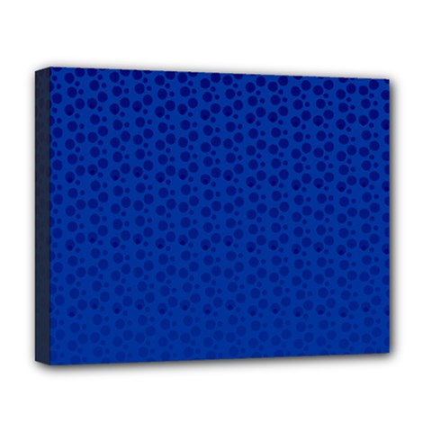 Background Polka Blue Deluxe Canvas 20  X 16  (stretched) by HermanTelo