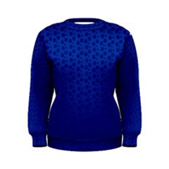 Background Polka Blue Women s Sweatshirt