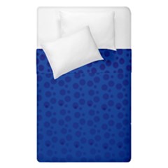 Background Polka Blue Duvet Cover Double Side (single Size)