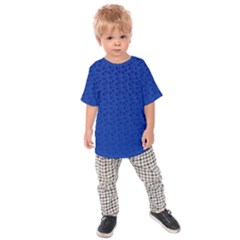 Background Polka Blue Kids  Raglan Tee