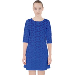 Background Polka Blue Pocket Dress by HermanTelo