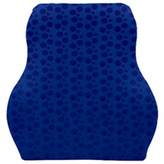 Background Polka Blue Car Seat Velour Cushion 