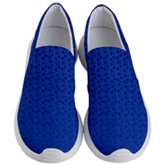 Background Polka Blue Women s Lightweight Slip Ons