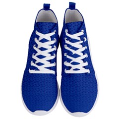 Background Polka Blue Men s Lightweight High Top Sneakers