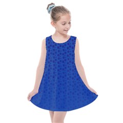 Background Polka Blue Kids  Summer Dress by HermanTelo