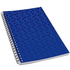 Background Polka Blue 5 5  X 8 5  Notebook by HermanTelo