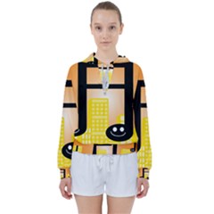 Abstract Anthropomorphic Art Women s Tie Up Sweat