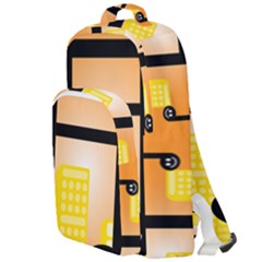 Abstract Anthropomorphic Art Double Compartment Backpack