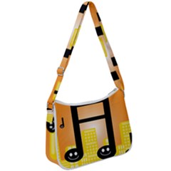 Abstract Anthropomorphic Art Zip Up Shoulder Bag