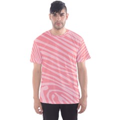 Pattern Texture Pink Men s Sports Mesh Tee