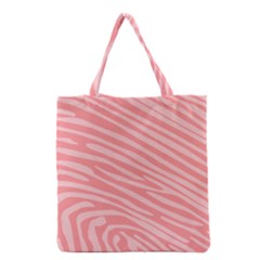 Pattern Texture Pink Grocery Tote Bag