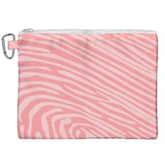 Pattern Texture Pink Canvas Cosmetic Bag (xxl)