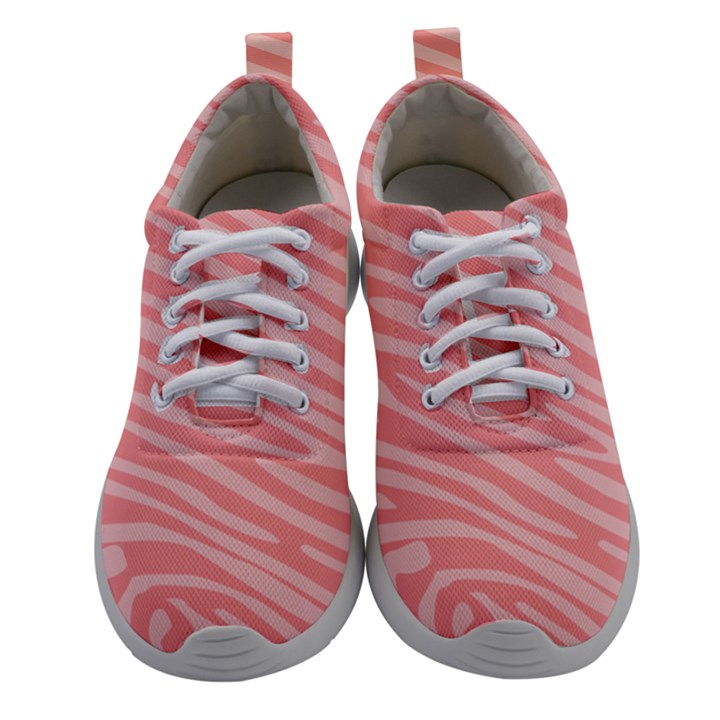 Pattern Texture Pink Women Athletic Shoes