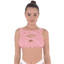 Pattern Texture Pink Bandaged Up Bikini Top View1