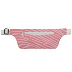 Pattern Texture Pink Active Waist Bag