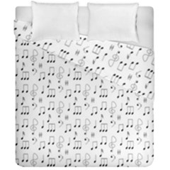 Music Notes Background Wallpaper Duvet Cover Double Side (california King Size)