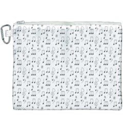 Music Notes Background Wallpaper Canvas Cosmetic Bag (xxxl)