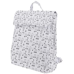 Music Notes Background Wallpaper Flap Top Backpack by HermanTelo