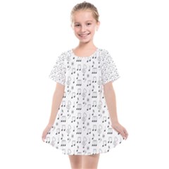 Music Notes Background Wallpaper Kids  Smock Dress