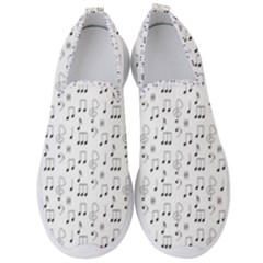 Music Notes Background Wallpaper Men s Slip On Sneakers