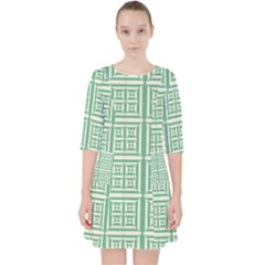 Background Digital Texture Pocket Dress