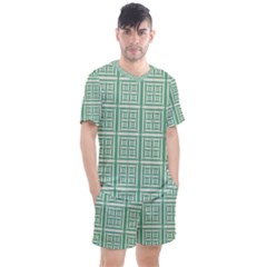 Background Digital Texture Men s Mesh Tee And Shorts Set