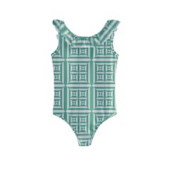 Background Digital Texture Kids  Frill Swimsuit