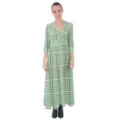 Background Digital Texture Button Up Maxi Dress