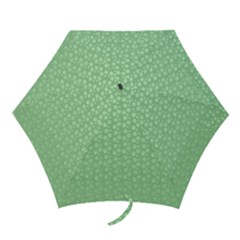 Background Polka Green Mini Folding Umbrellas