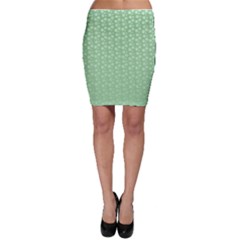 Background Polka Green Bodycon Skirt