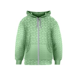 Background Polka Green Kids  Zipper Hoodie