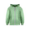 Background Polka Green Kids  Zipper Hoodie View1