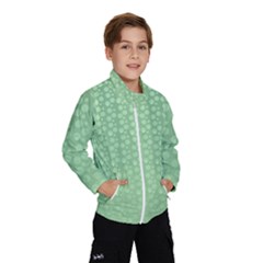 Background Polka Green Kids  Windbreaker