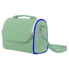 Background Polka Green Satchel Shoulder Bag