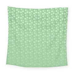 Background Polka Green Square Tapestry (large)