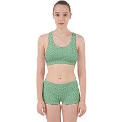 Background Polka Green Work It Out Gym Set