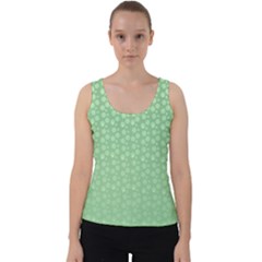 Background Polka Green Velvet Tank Top by HermanTelo