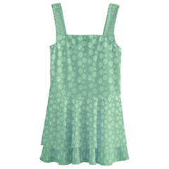 Background Polka Green Kids  Layered Skirt Swimsuit by HermanTelo