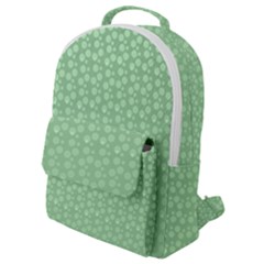 Background Polka Green Flap Pocket Backpack (small)