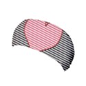 Heart Stripes Symbol Striped Yoga Headband View1