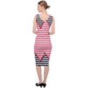 Heart Stripes Symbol Striped Sleeveless Pencil Dress View4