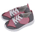 Heart Stripes Symbol Striped Kids  Lightweight Sports Shoes View2